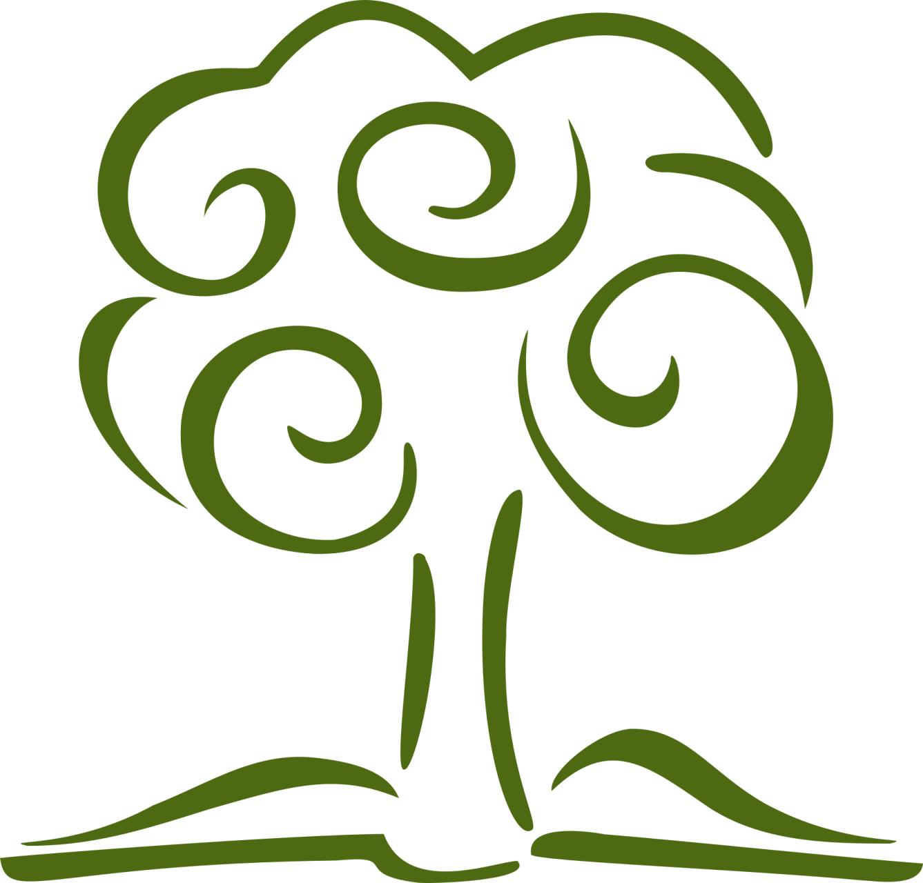 Zeichnung. Ein Baum wächst aus einem Buch. Logo von Simone Gerhardt ZukunftNaturBildung.